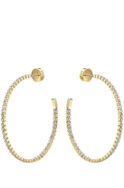 Refined earrings with signature branding