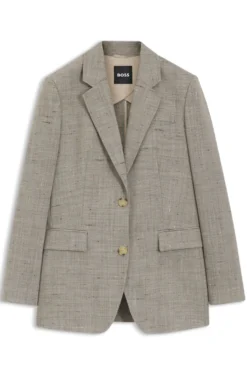 Regular-fit blazer in a wool blend
