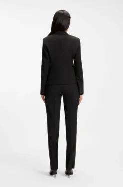 Regular-fit blazer in Italian-made virgin wool