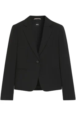 Regular-fit blazer in Italian-made virgin wool