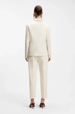 Regular-fit blazer in stretch cotton