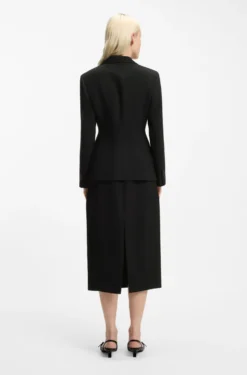 Regular-fit blazer in stretch twill