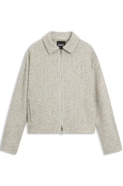 Regular-fit blazer in two-tone tweed