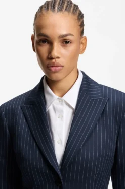 Regular-fit blazer with pinstripe