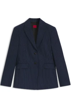 Regular-fit blazer with pinstripe