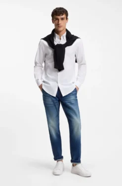 Regular-fit button-down shirt in Oxford cotton