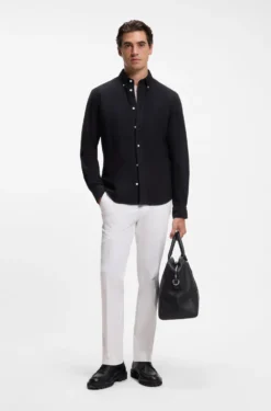 Regular-fit button-down shirt in Oxford cotton