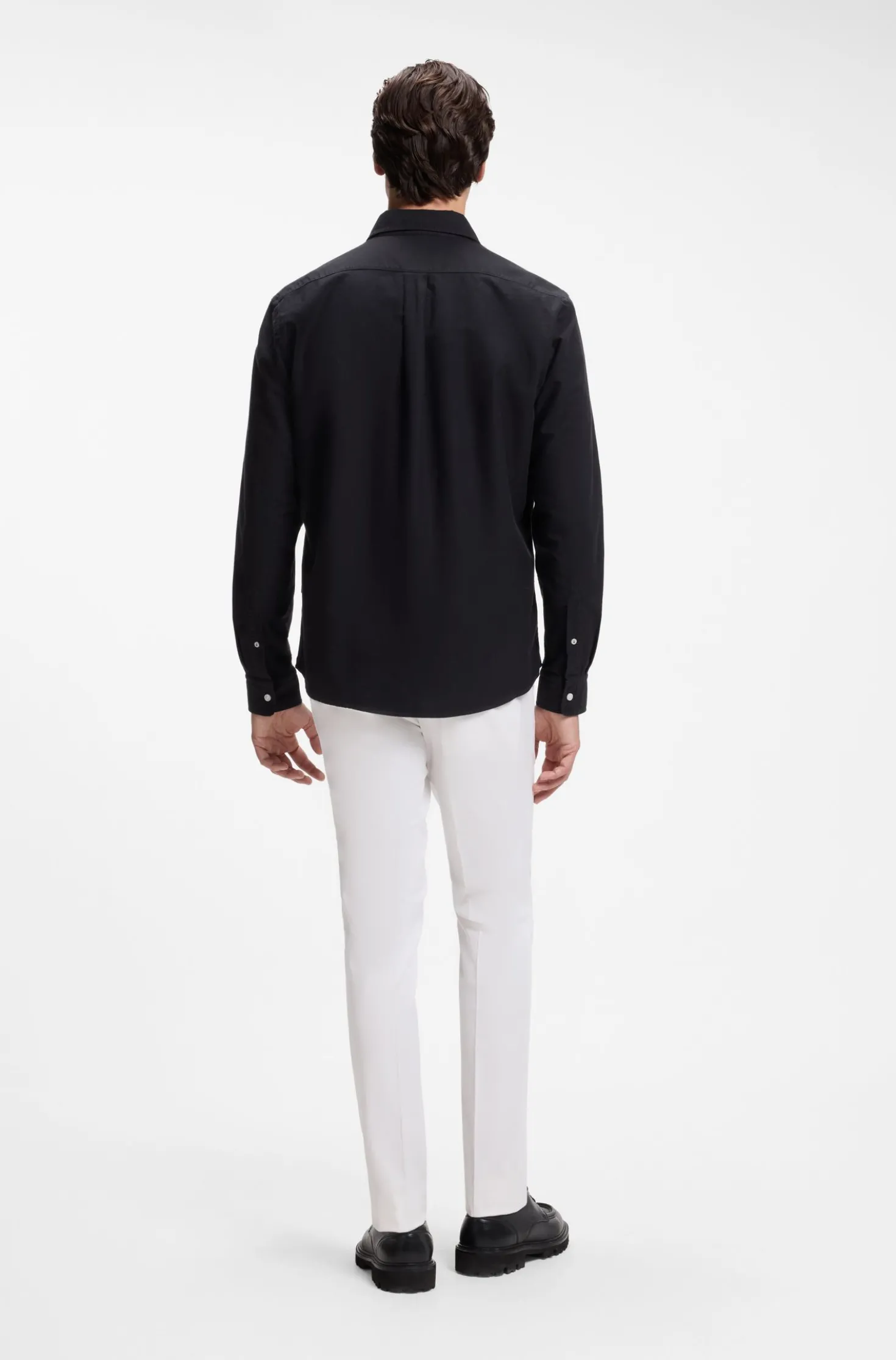 Regular-fit button-down shirt in Oxford cotton