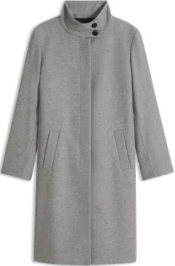 Regular-fit coat in a wool blend