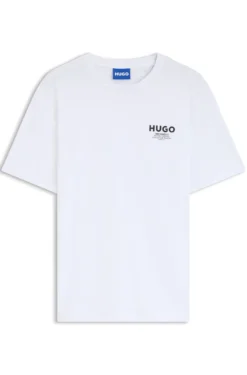 Regular-fit cotton T-shirt with logo print