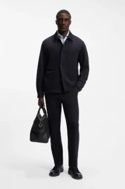 Regular-fit jacket in stretch jersey