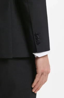 Regular-fit jacket in stretch wool