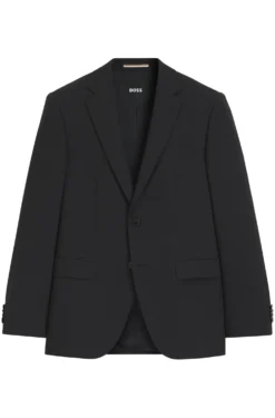 Regular-fit jacket in stretch wool