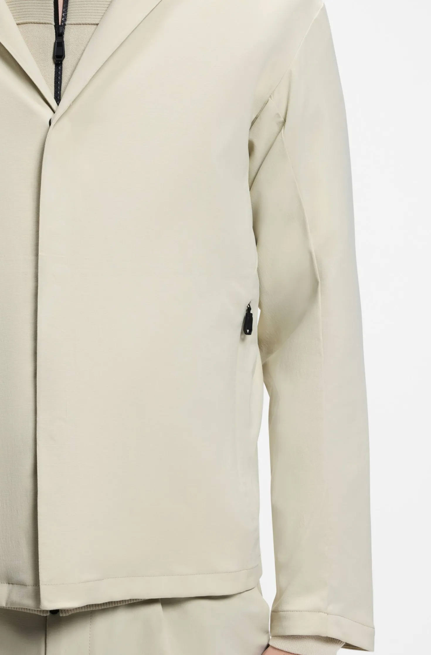 Regular-fit jacket in water-repellent stretch fabric