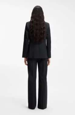 Regular-fit jacket with notch lapels