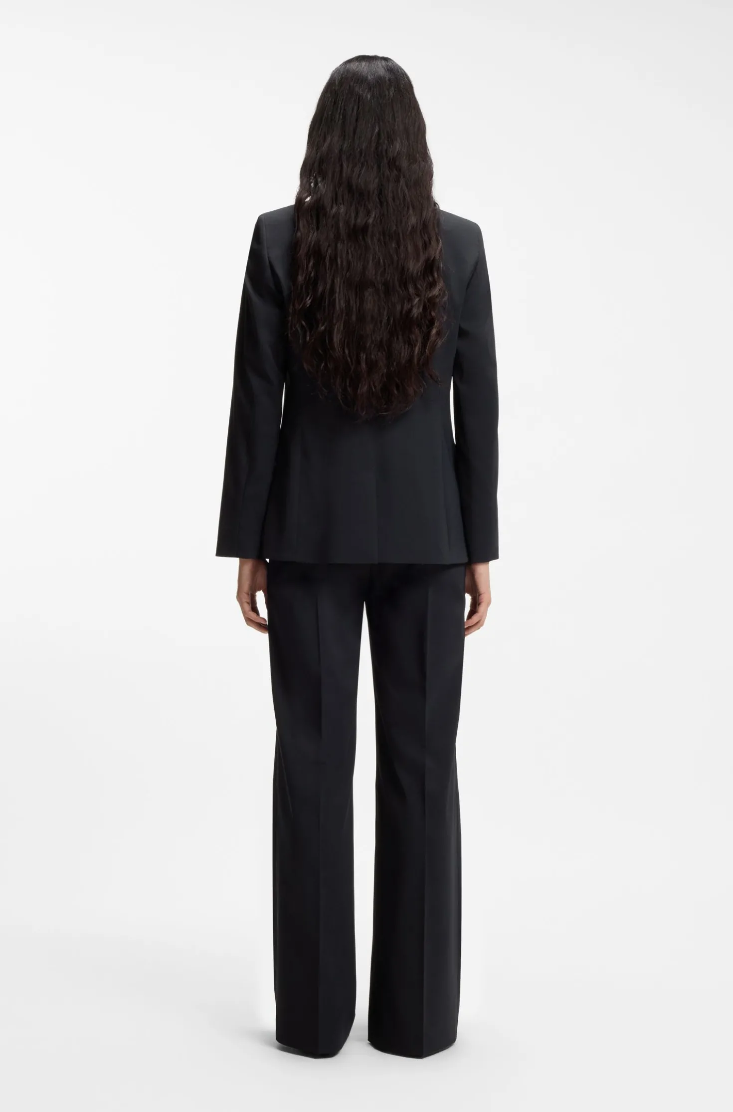 Regular-fit jacket with notch lapels