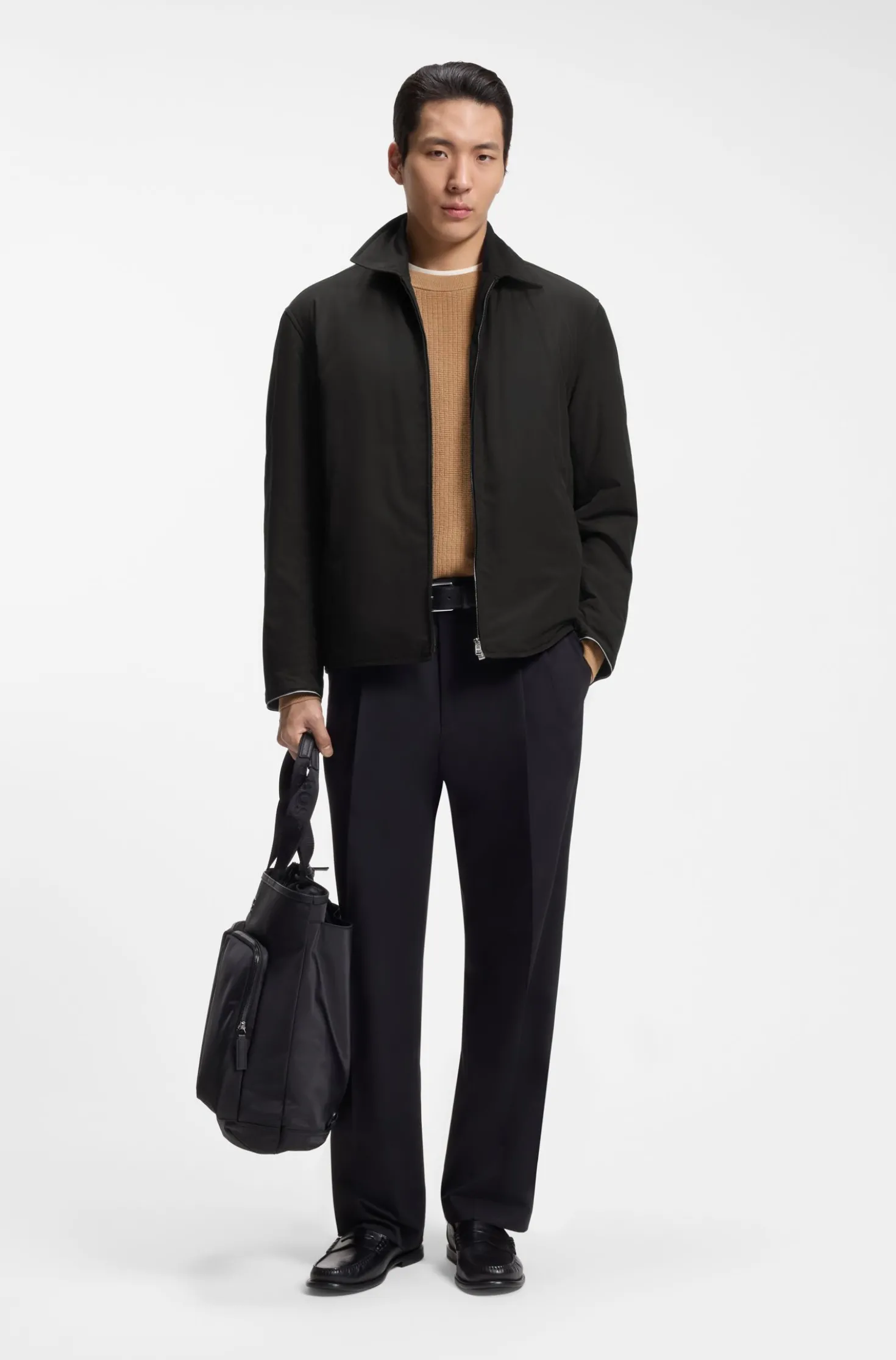 Regular-fit jacket with water-repellent finish