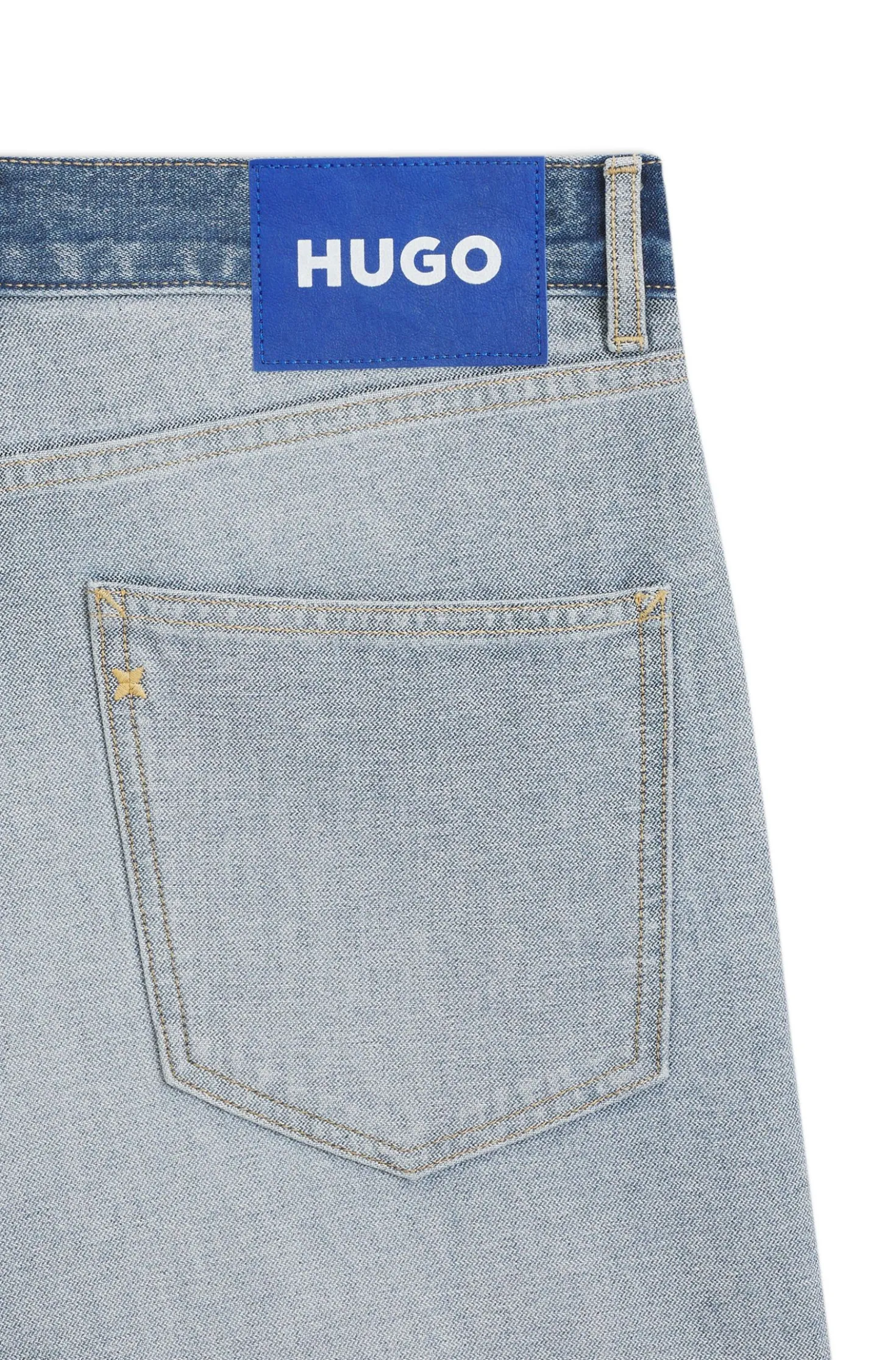 Regular-fit jeans in inside-out denim