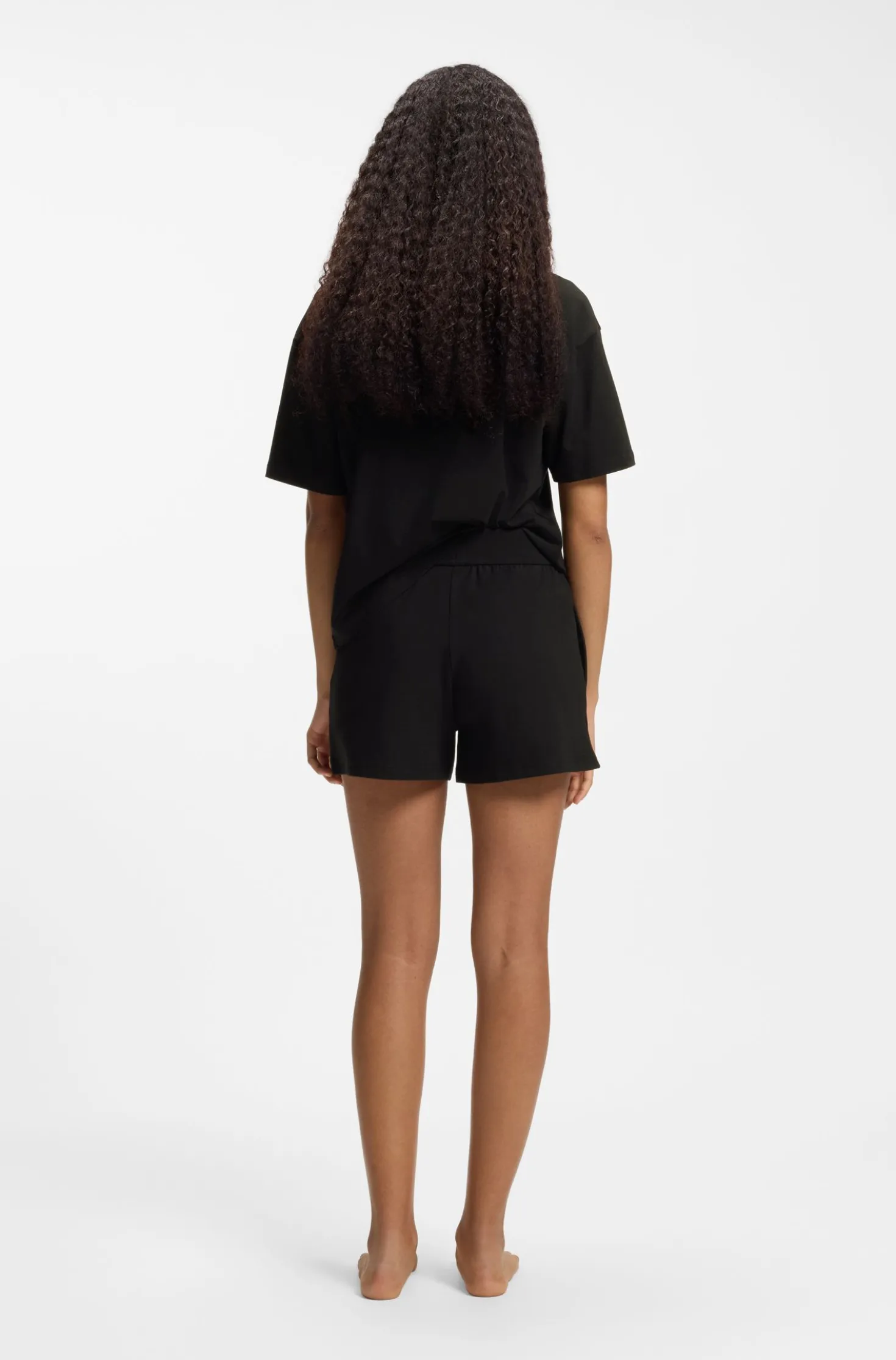 Regular-fit loungewear bottoms in stretch fabric