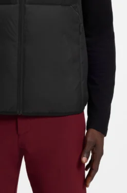 Regular-fit padded gilet with zipped pockets