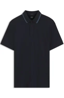 Regular-fit polo shirt in structured cotton piqué