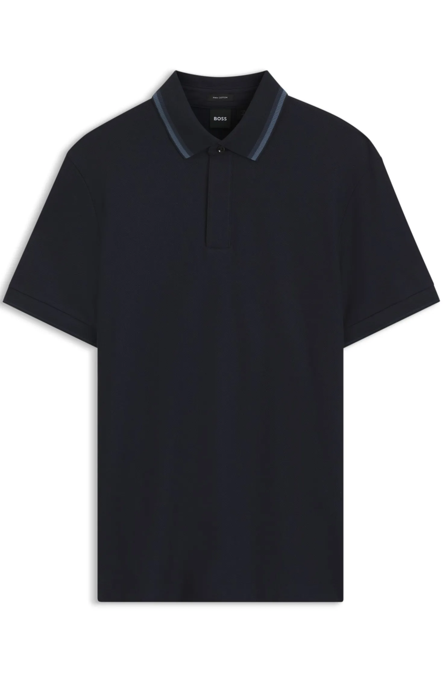 Regular-fit polo shirt in structured cotton piqué