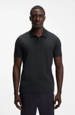Regular-fit polo with embroidered logo