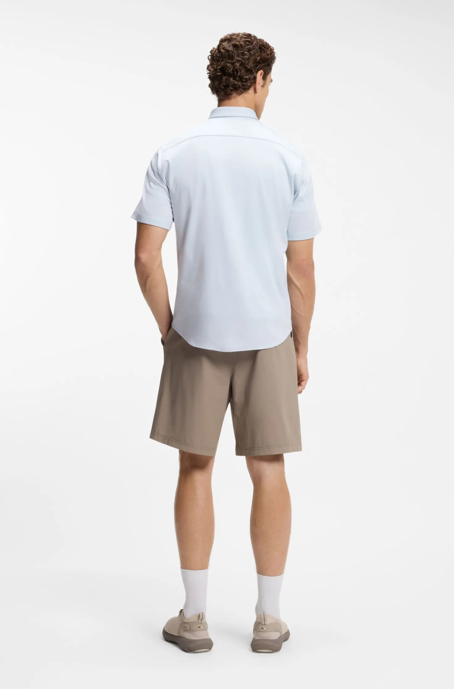 Regular-fit shirt in cotton jersey