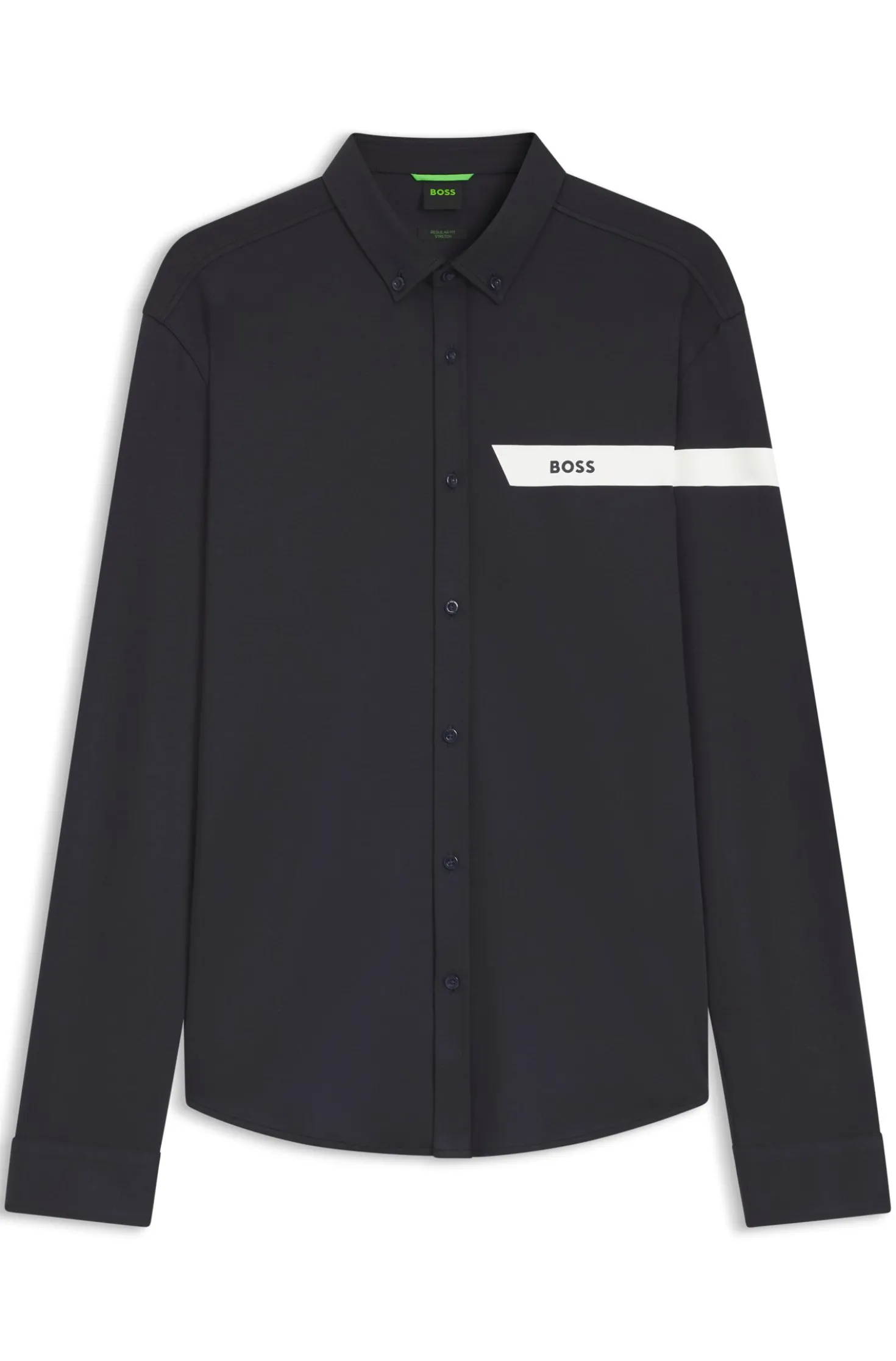 Regular-fit shirt in cotton jersey