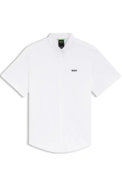 Regular-fit shirt in cotton jersey
