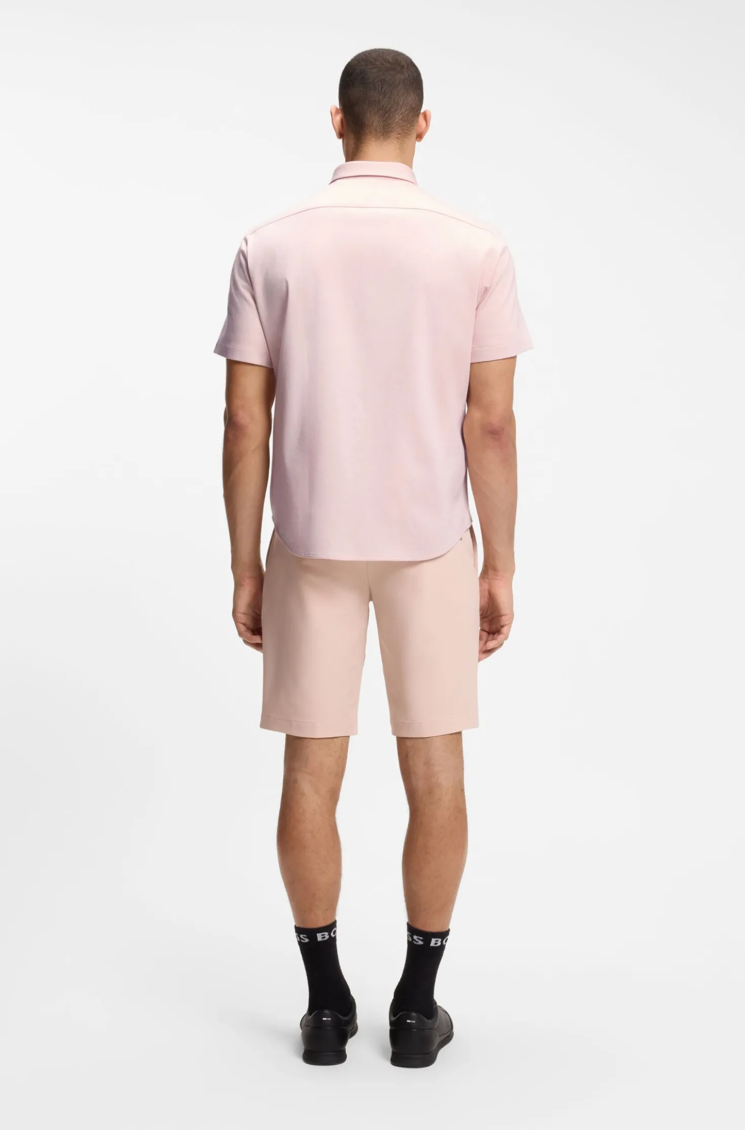 Regular-fit shirt in cotton jersey