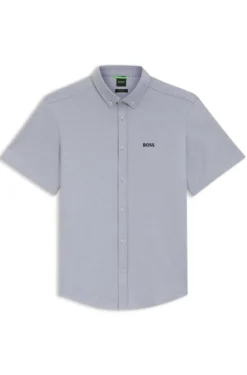Regular-fit shirt in cotton jersey