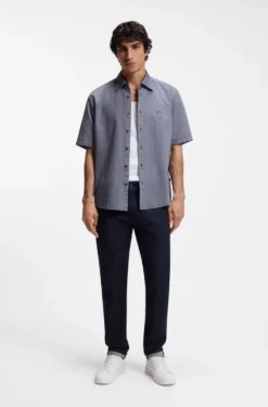 Regular-fit shirt in soft-washed Oxford cotton