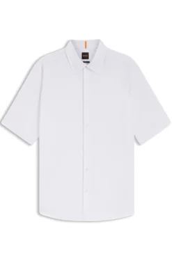 Regular-fit shirt in soft-washed Oxford cotton