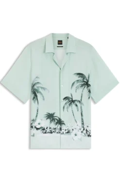 Regular-fit shirt with maxi print
