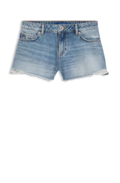 Regular-fit shorts in blue denim