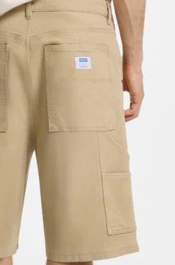 Regular-fit shorts in stretch-cotton canvas