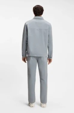 Regular-fit stretch-cotton denim shirt