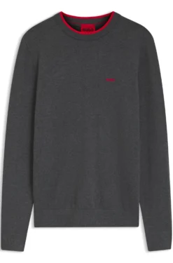 Regular-fit sweater in a cotton blend