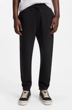 Regular-fit tracksuit bottoms in French-terry cotton