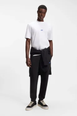Regular-fit tracksuit bottoms in French-terry cotton