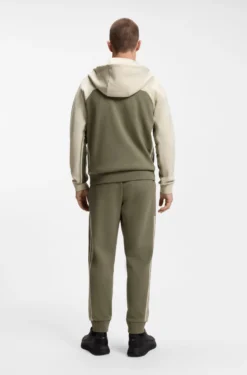 Regular-fit tracksuit in stretch cotton