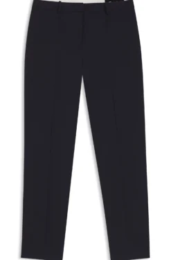 Regular-fit trousers in Italian-made virgin wool