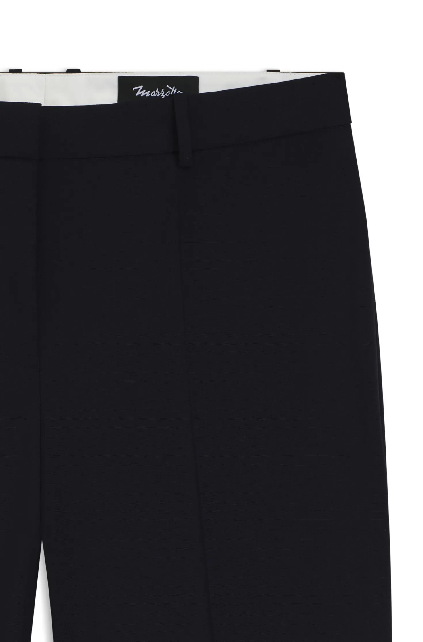 Regular-fit trousers in Italian-made virgin wool