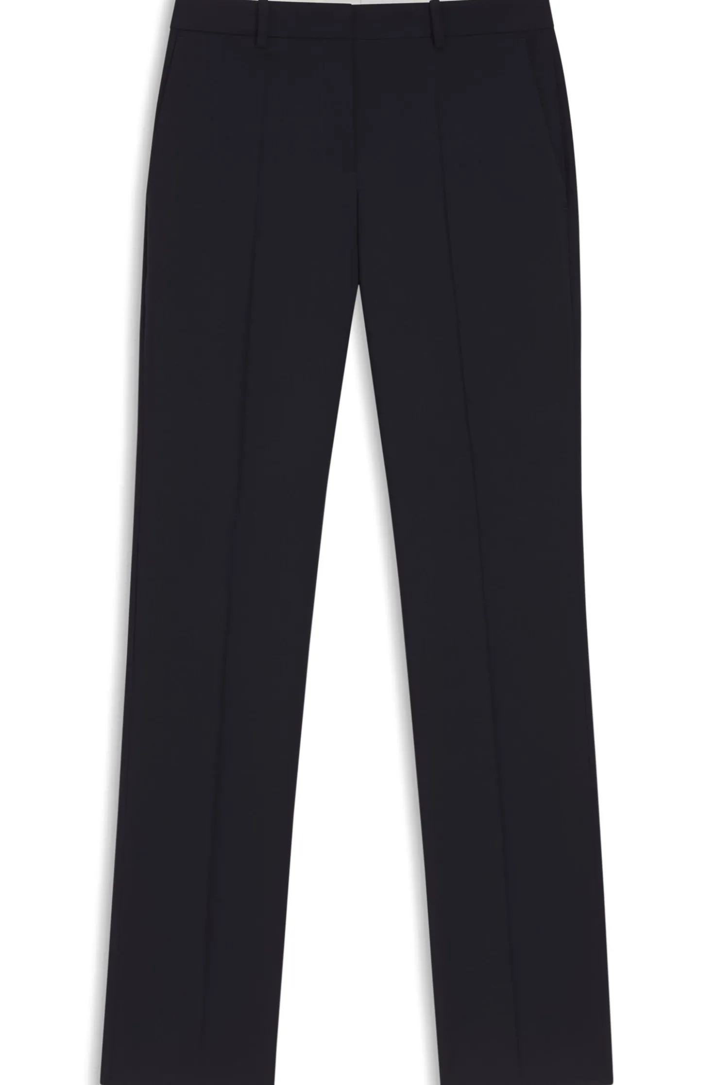 Regular-fit trousers in Italian-made virgin wool