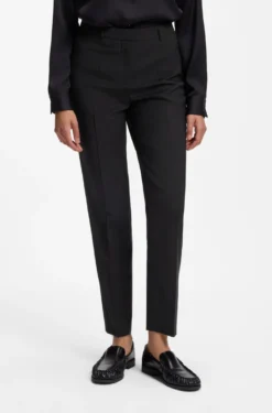 Regular-fit trousers in Italian-made virgin wool