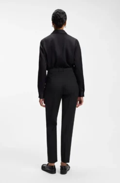 Regular-fit trousers in Italian-made virgin wool