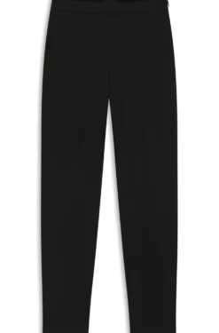 Regular-fit trousers in stretch fabric with tapered leg
