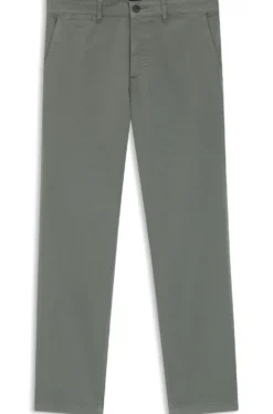 Regular-fit trousers in stretch-cotton satin