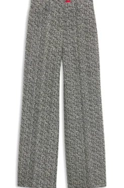 Regular-fit trousers in stretch herringbone fabric